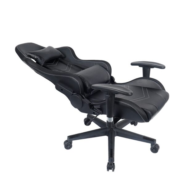 Led black leather lifting swivel gaming chair - Image 5
